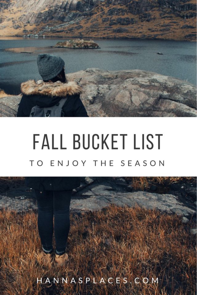 Fall Bucket List to enjoy the season