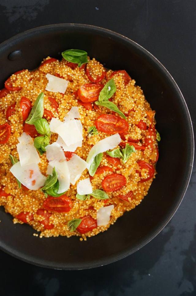 Roasted Tomato Quinoa Risotto