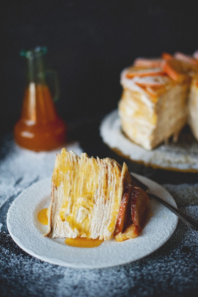 Michelle's Crepe Suzette Cake