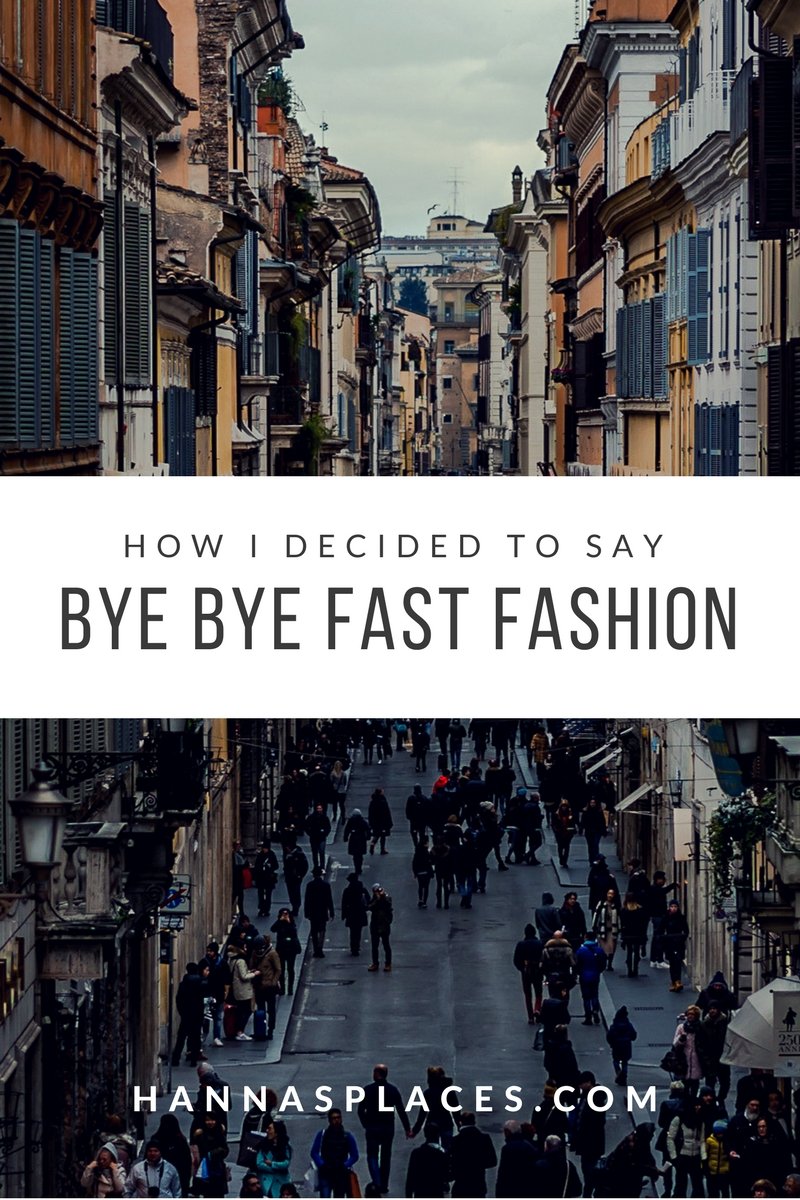 Bye bye fast fashion - Say goodbye to the high street!