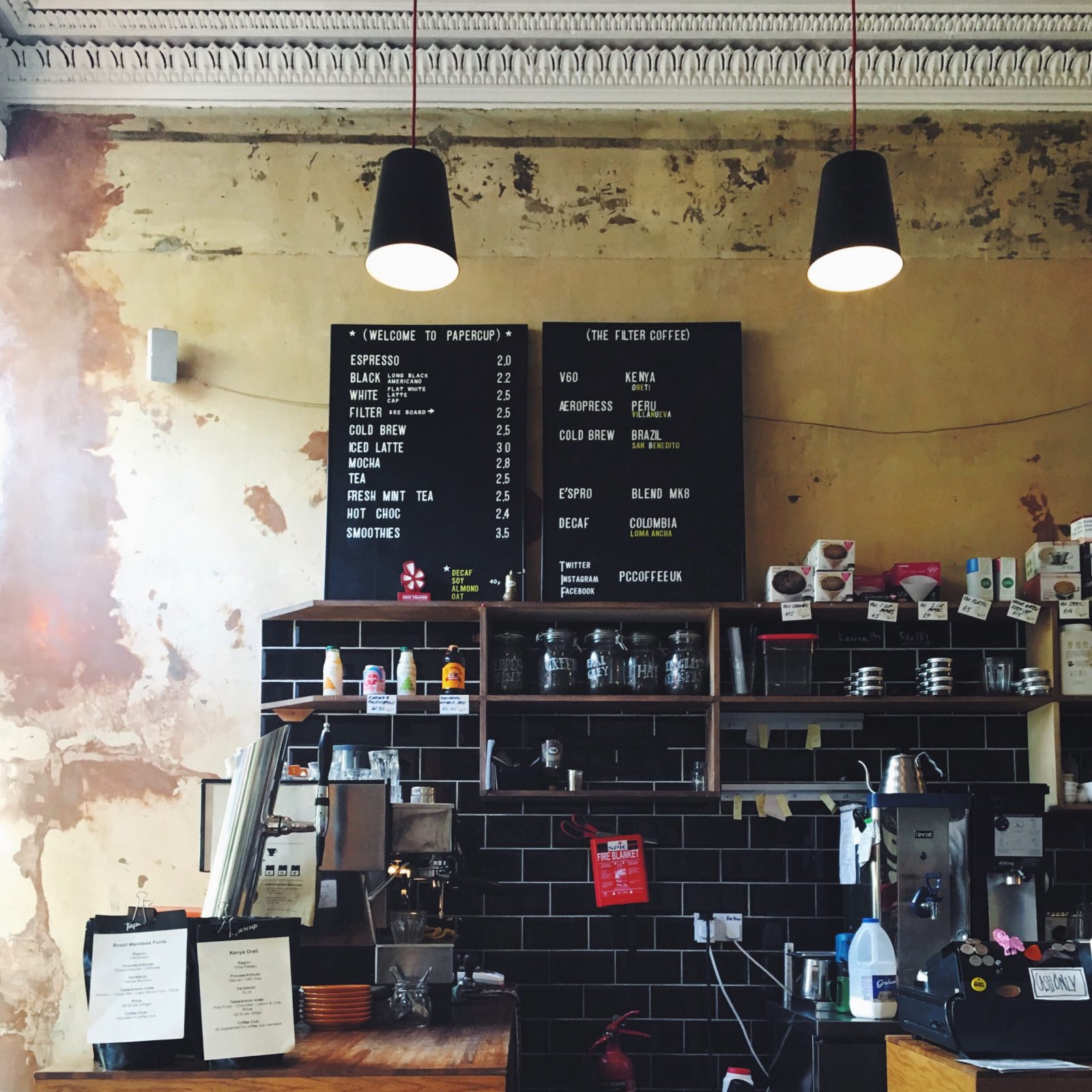 A coffee shop in Glasgow